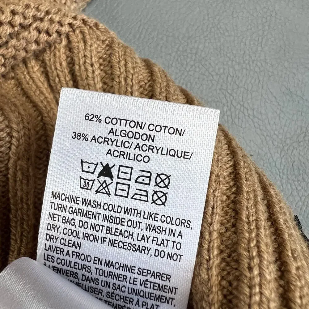 Lucky Brand Crewneck Jaquard Pattern Ribbed Sweater XXL